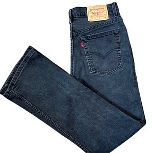 Vintage Y2K Levi's 517 Slim Fit Boot Cut Jeans Black Women's Size 13 (31" Waist)